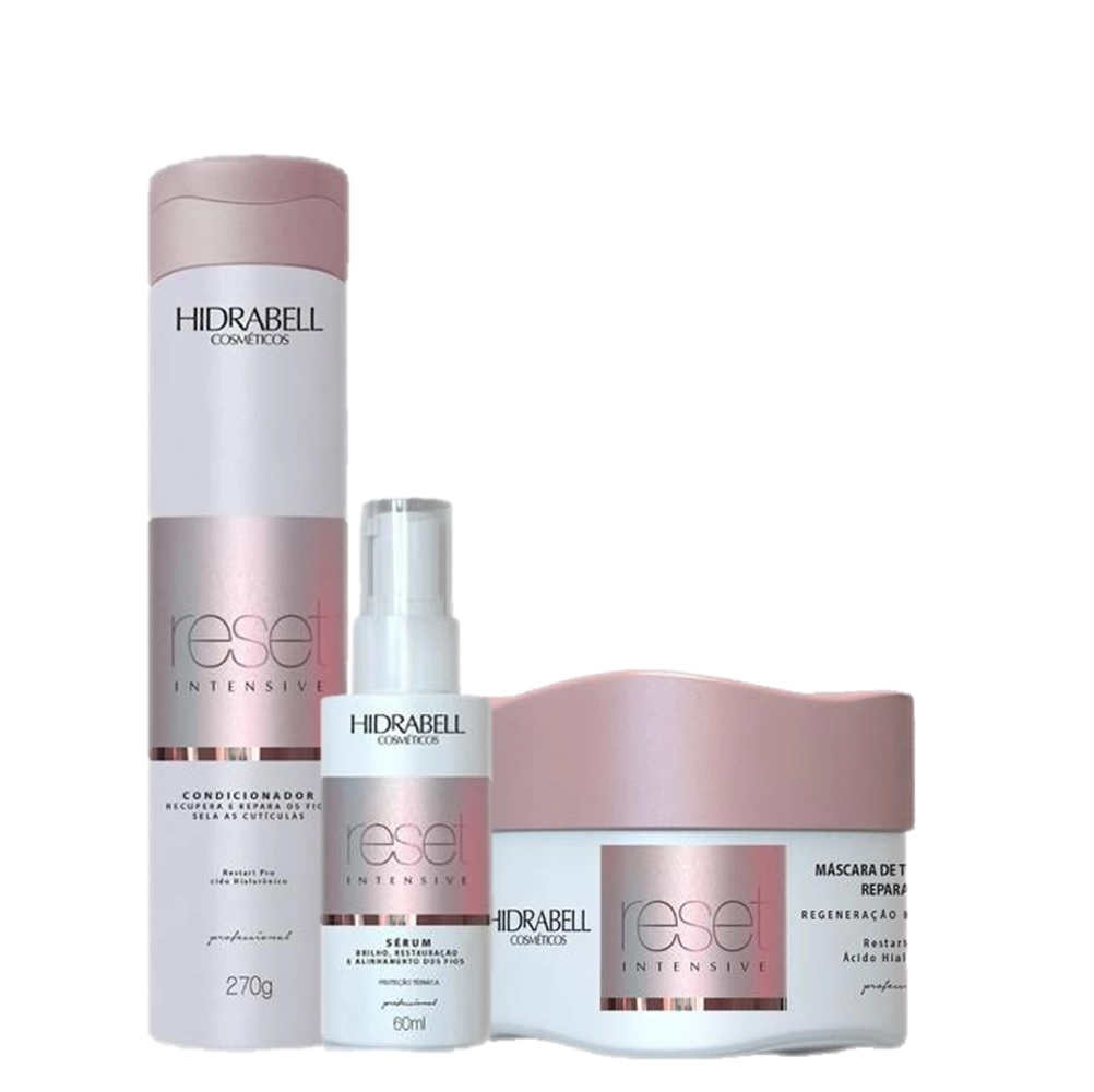 Produto: Kit Hidrabell Reset Intensive Cabelos Macios e Hidratados (3 Produtos)