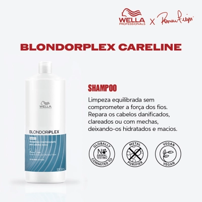 Produto: Kit BlondorPlex Wella Professionals Shampoo 1L Condicionador 1L e Necessaire
