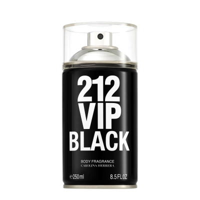 Produto: Carolina Herrera 212 VIP Men Black - Body Spray Masculino 250ml 