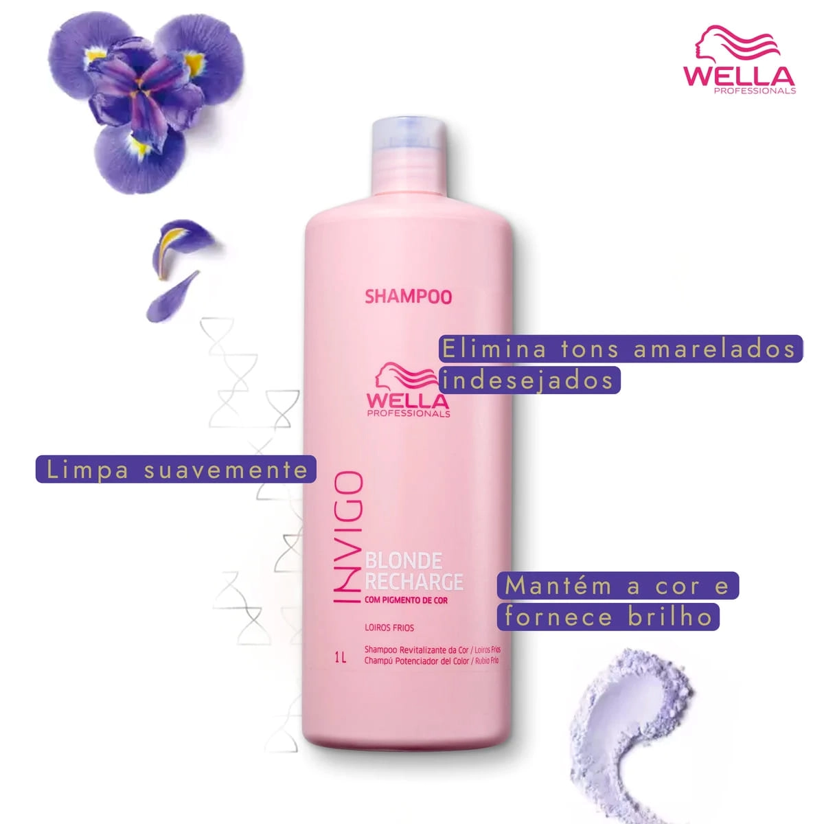 Produto: Kit Shampoo e Condicionador Wella Professionals Invigo Blonde Recharge 250ml