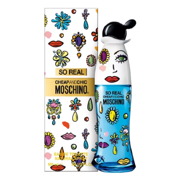 So Real Chic and Cheap Moschino Eau de Toilette Perfume Feminino 50ml Produto: So Real Chic and Cheap Moschino Eau de Toilette Perfume Feminino 50ml