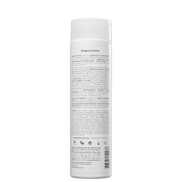 Produto: Shampoo de Volume Gorgeous Braé 250ml