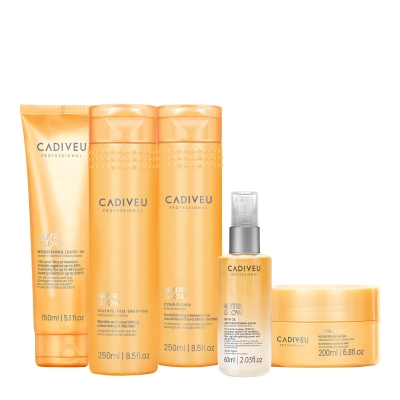 Kit Cadiveu Professional Nutri Glow Home Care Leave-in Oil (5 produtos) Produto: Kit Cadiveu Professional Nutri Glow Home Care Leave-in Oil (5 produtos)