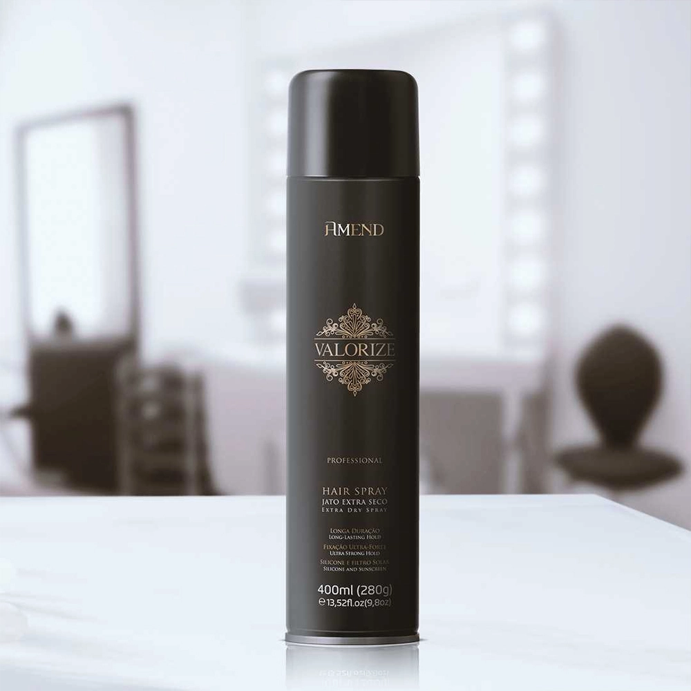 Produto: Kit Amend Valorize Mousse e Spray Fixador Ultra Forte e Forte Grande (3 produtos)