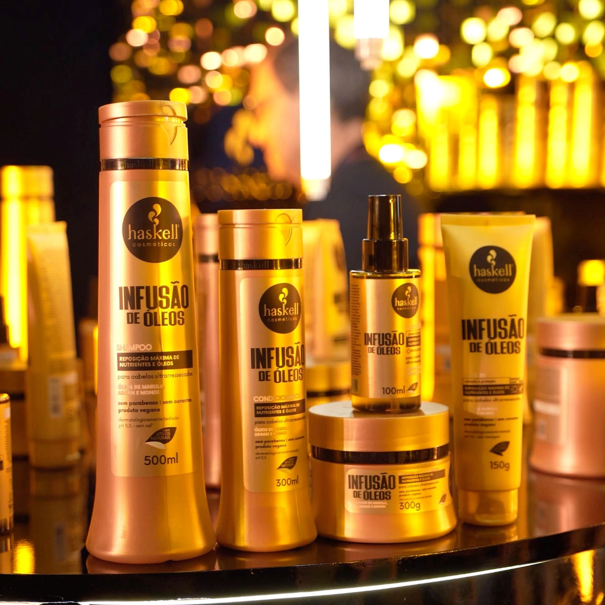 Produto: Kit Haskell Infusão de Óleos Shampoo Condicionador Máscara e Óleo G (4 produtos)