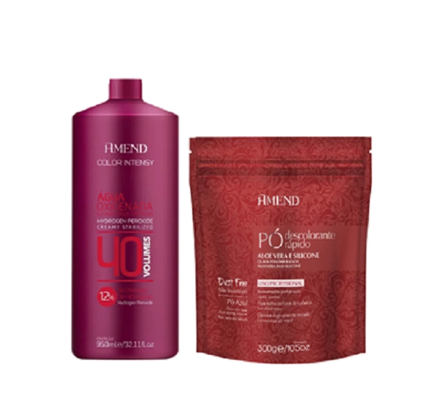 Amend Po Aloe Vera e Silicone 300g e Oxigenada V40 950ml Produto: Amend Po Aloe Vera e Silicone 300g e Oxigenada V40 950ml