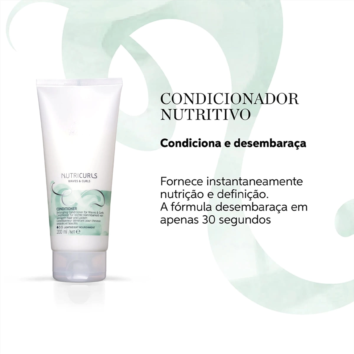 Produto: Condicionador Nutricurls Wella Professionals Nutricurls 200ml