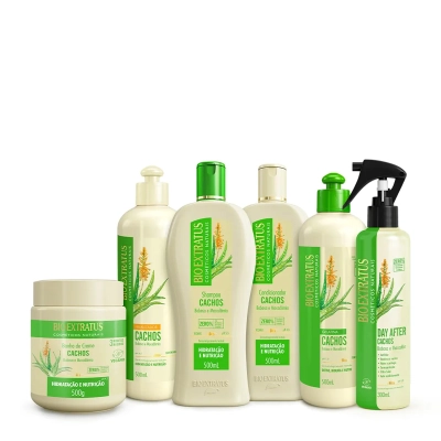 Shampoo Cachos Babosa Bio Extratus Cachos Babosa 500ml Produto Shampoo Cachos Babosa Bio Extratus Cachos Babosa 500ml