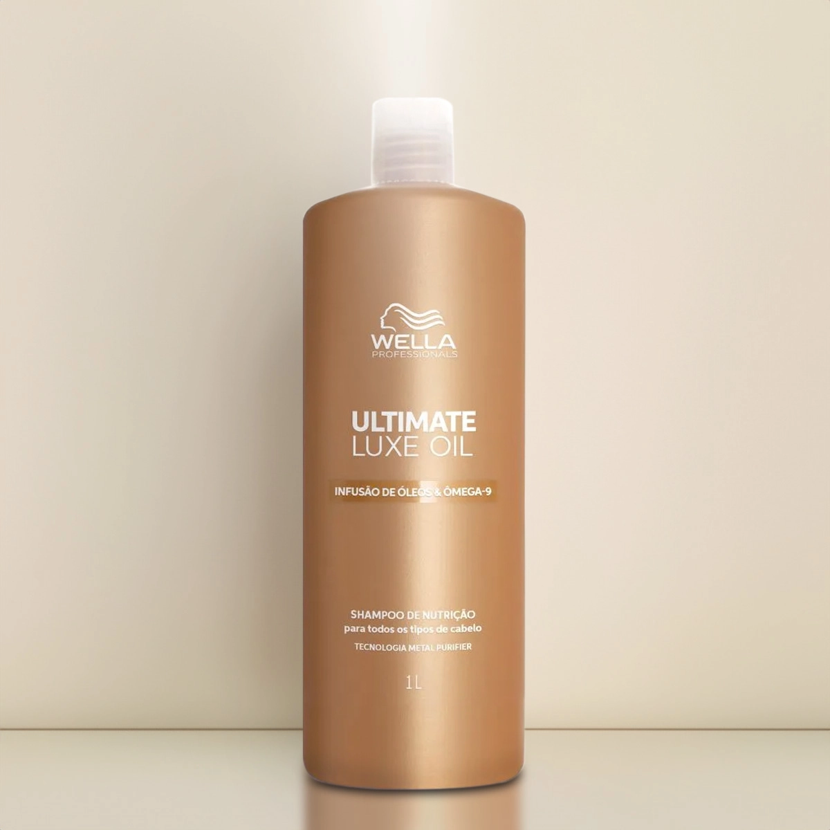 Produto: Kit Shampoo Wella Professionals Ultimate Luxe Oil 1 Litro e Válvula Pump
