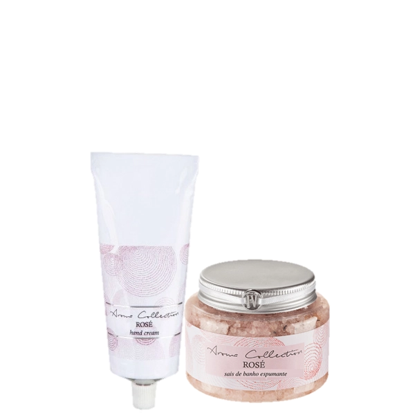 Produto: Hidratante de Maos e Sais de Banho Kit Rose Flora Vie