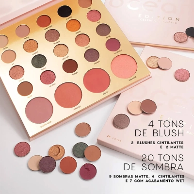 Produto: Kit Paleta Multifuncional e Pó Compacto Océane Edition Celebrate Retouch My Glam