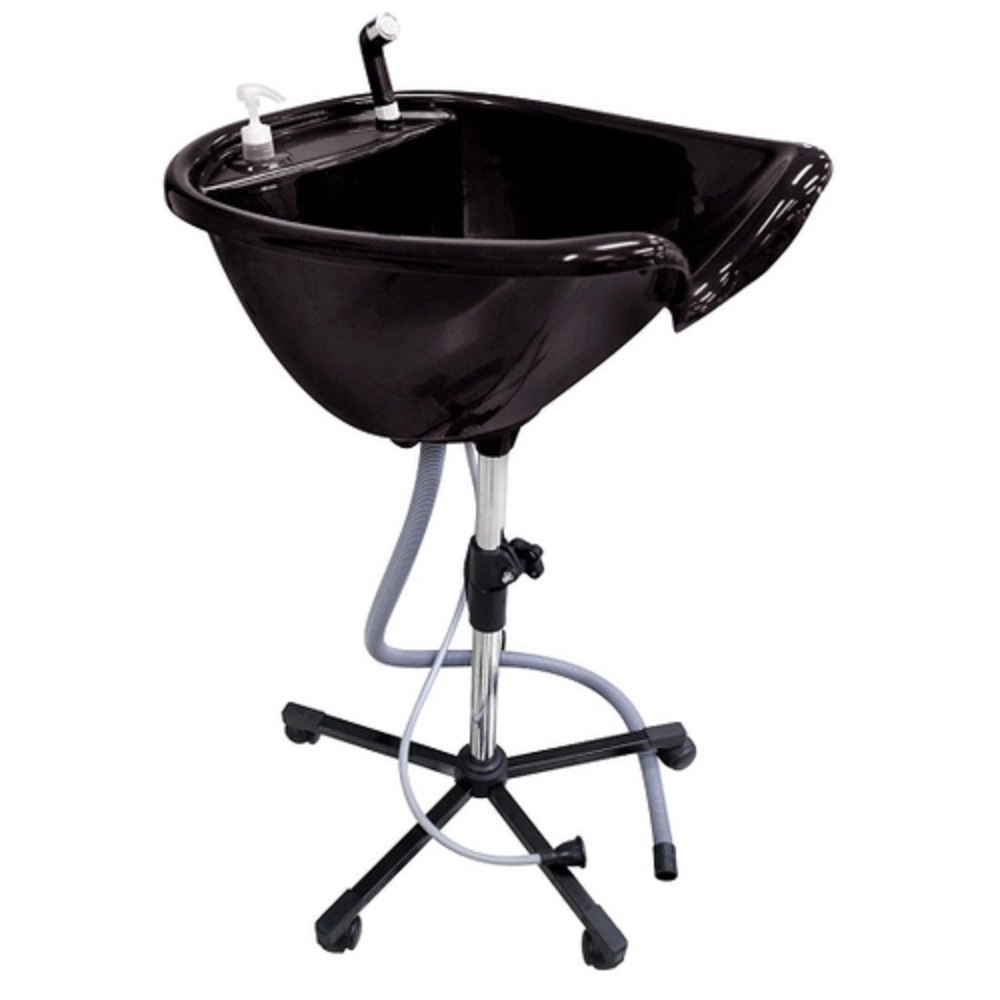 Produto: Mega Bell Lavatório Portátil com Pé Fixo para Salão Preto