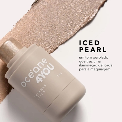 Produto: Iluminador em Bastão Iced Pearl Océane 4You 7,5g