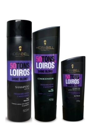 Produto: Kit Hidrabell 50 Tons - Shampoo e Condicionador + Leaving