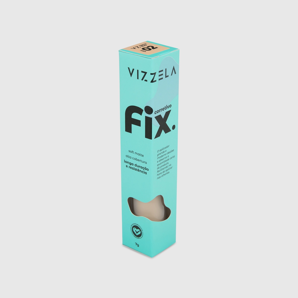 Produto: Corretivo Líquido Fix Cor 02 7g Vizzela Linha Fix