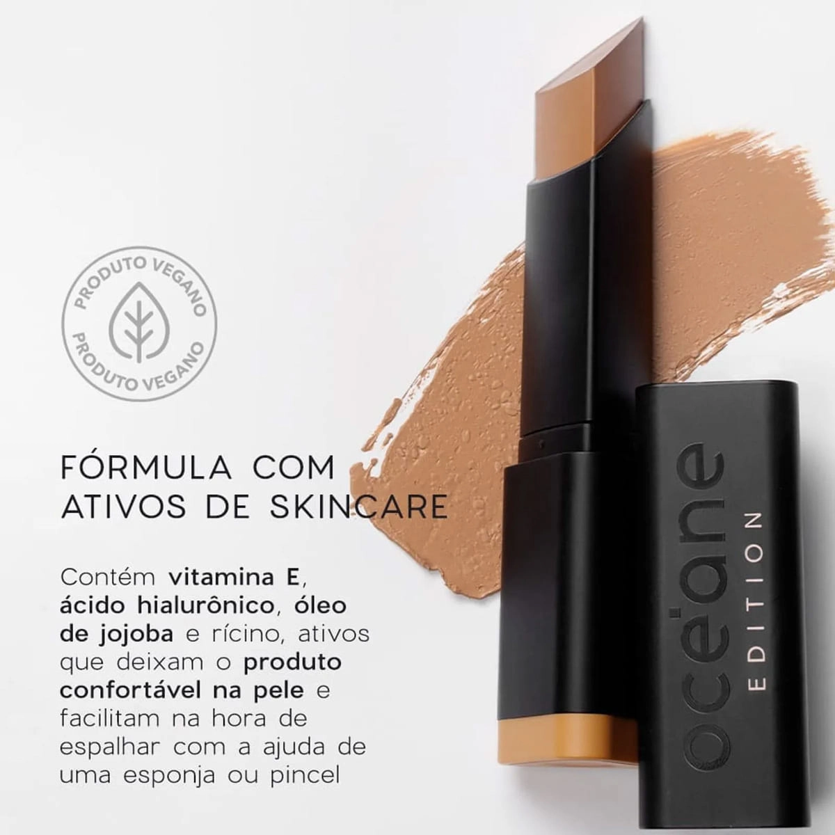 Produto: Base em Bastão Océane Edition Foundation Semi-Matte Honey 8g