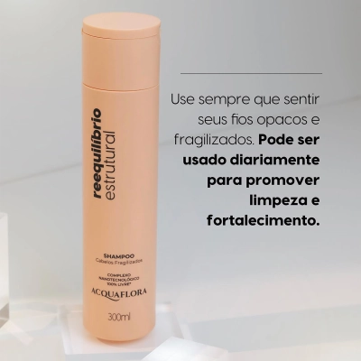 Produto: Kit Acquaflora Reequilíbrio Estrutural Shampoo 300ml Condicionador 300ml Máscara 250g