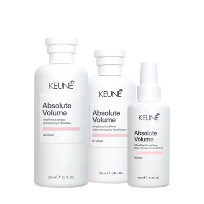 Kit Keune Absolute Volume Shampoo Condicionador e Spray 3 Produtos Produto Kit Keune Absolute Volume Shampoo Condicionador e Spray 3 Produtos