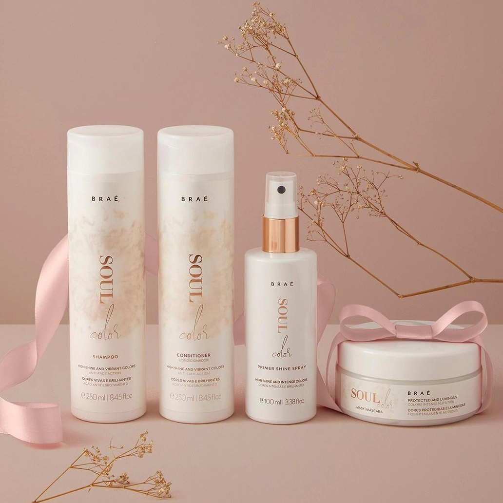 Produto: Kit Braé Soul Color Shampoo Condicionador Máscara Oléo Ampola e Essential Antiquebra (6 produtos)