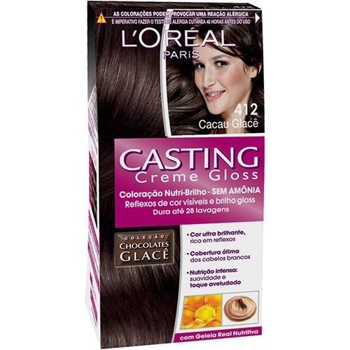Produto: Tonalizante Casting  412 Cacau Glacê
