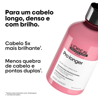 Produto: Kit L'Oréal Professionnel Pro Longer Shampoo 300ml Condicionador 200ml e Óleo Reparador 90ml