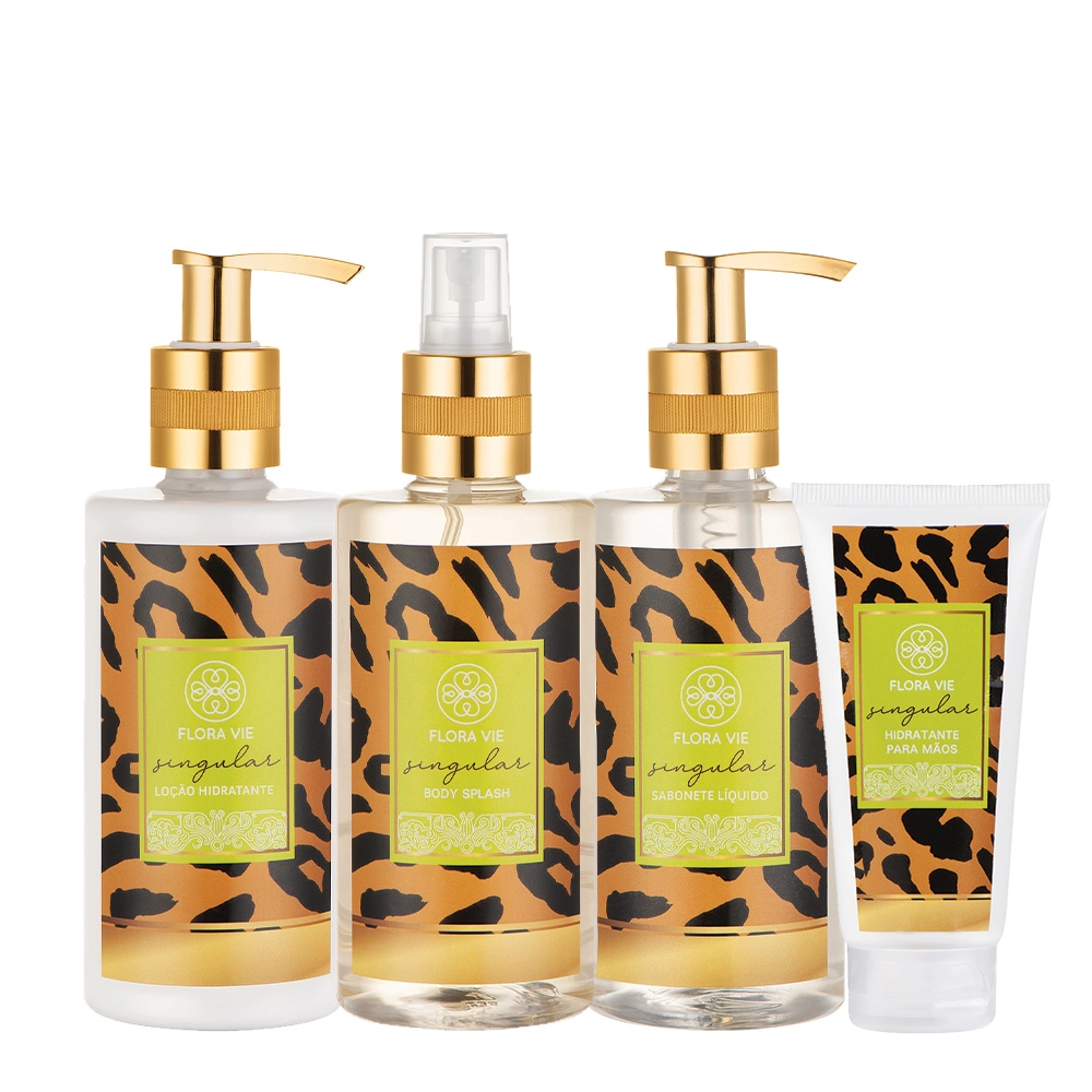 Kit Flora Vie Singular Envolvente Completo (4 Produtos) Produto: Kit Flora Vie Singular Envolvente Completo (4 Produtos)