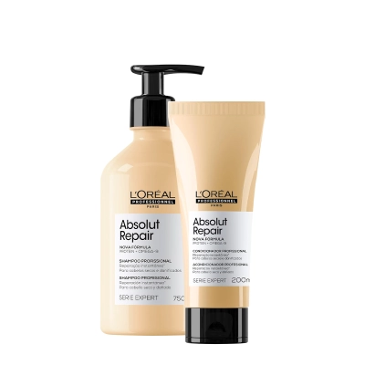 Produto: Kit L'Oréal Professionnel Absolut Repair Shampoo 750ml e Condicionador 200ml
