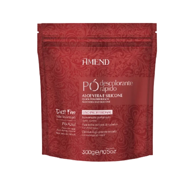 Produto Kit Pó Descolorante Aloe Vera e Silicone 300g e Água Oxigenada 20 Volumes 950ml Amend