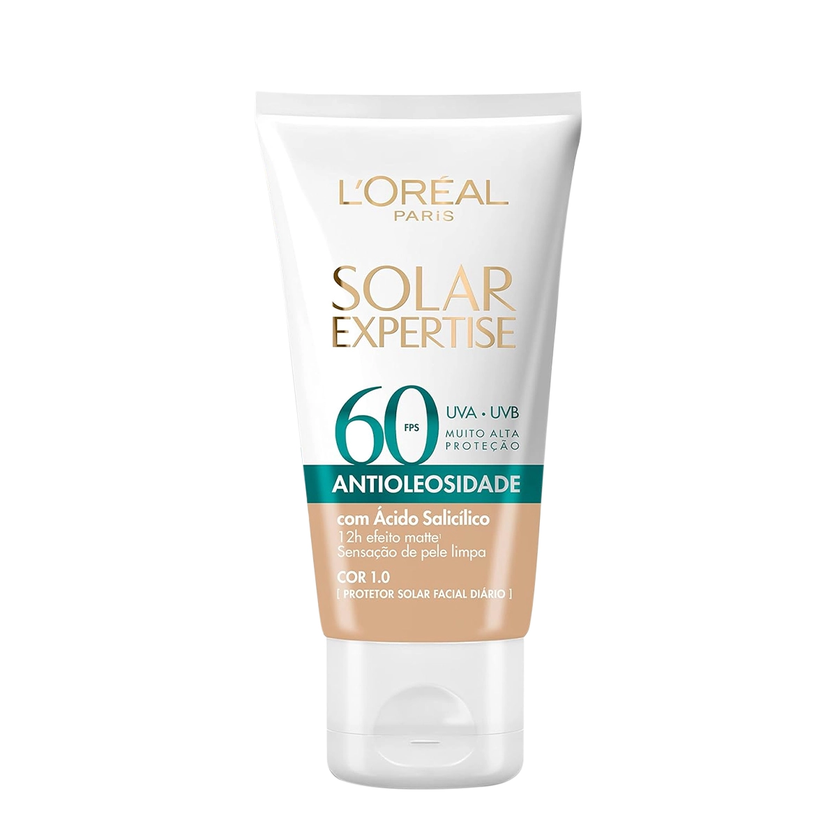 Produto: L'Oréal Paris Solar Expertise Antioleosidade FPS60 Cor 1.0 - Protetor Solar Facial 40g