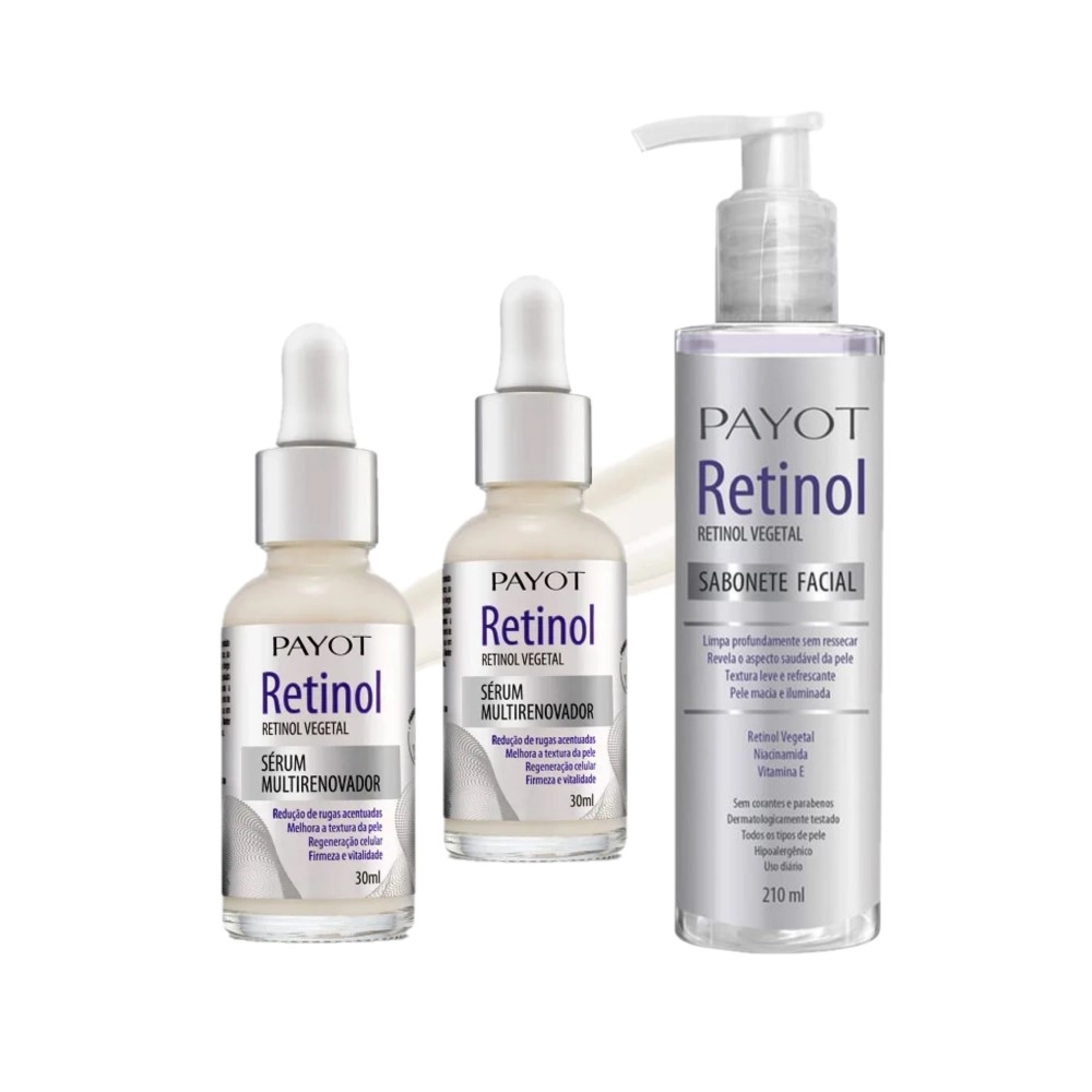 Payot Retinol Multirenovador Extra (3 Produtos) Produto: Payot Retinol Multirenovador Extra (3 Produtos)