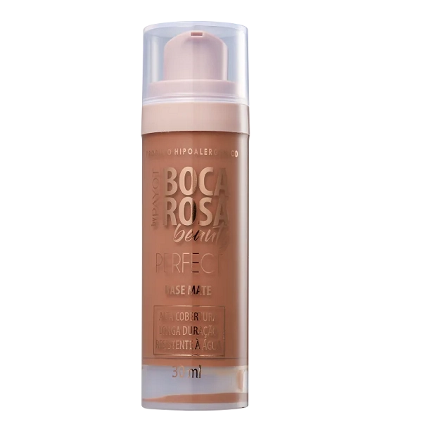 Produto Base Líquida Perfect Mate 8 Fernanda Payot Boca Rosa Beauty 30ml