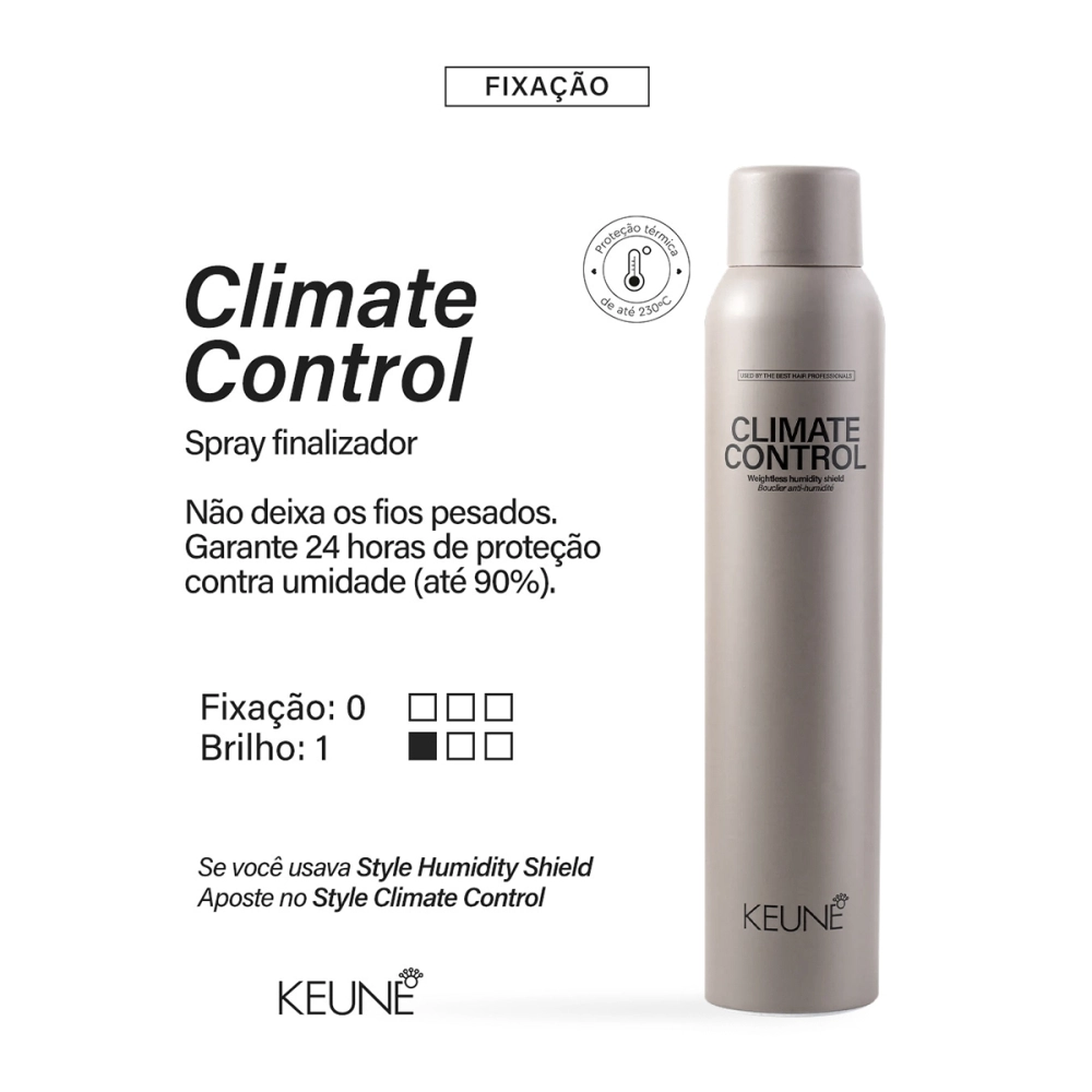 Produto: Spray Anti-Frizz Climate Control Keune Style 200ml