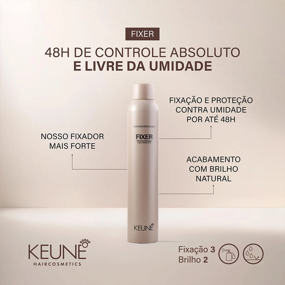 Produto Spray Fixador Style Fixer Keune Hair Cosmetics Style 300ml