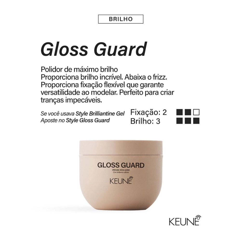 Produto: Cera Finalizadora Gloss Guard Keune Style 100ml