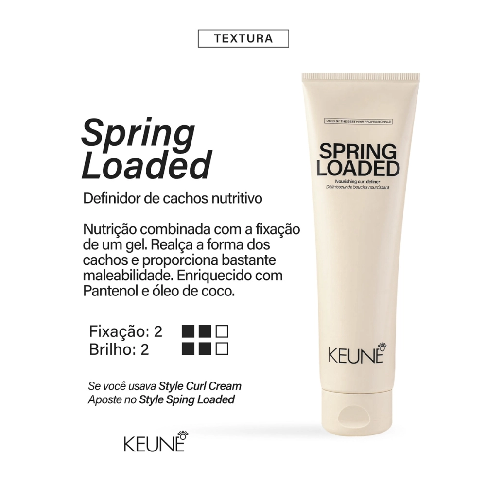 Produto: Gel Ativador de Cachos Spring Loaded Keune Style 150ml