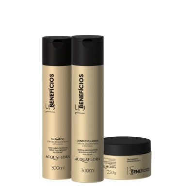 Produto: Kit Acquaflora 15 Benefícios Home Care (3 produtos)