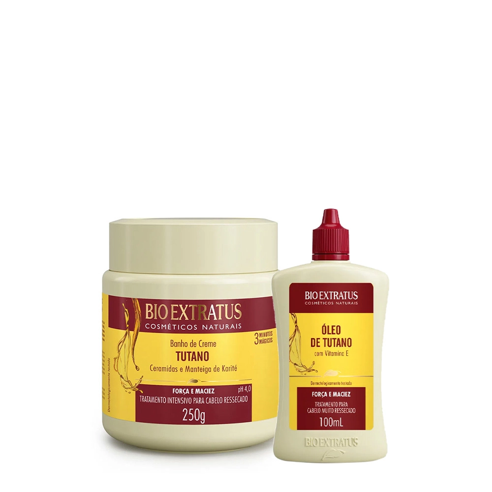 Kit Bio Extratus Tutano Óleo e Banho de Creme (2 produtos) Produto: Kit Bio Extratus Tutano Óleo e Banho de Creme (2 produtos)