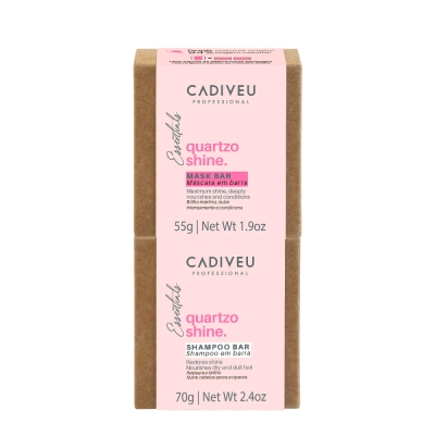 Produto: Kit Cadiveu Essentials Quartzo Shine Shampoo em Barra e Mask Bar (2 unidades)