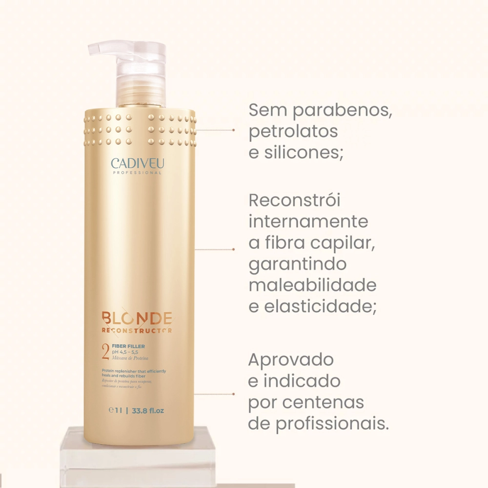 Produto: Kit Cadiveu Professional Blonde Máscara Buriti Mechas e Ox 30v (3 produtos)