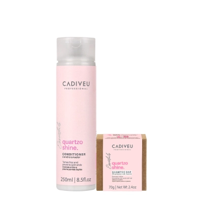 Kit Cadiveu Professional Essentials Quartzo Shine Shampoo Barra e Condicionador (2 produtos) Produto: Kit Cadiveu Professional Essentials Quartzo Shine Shampoo Barra e Condicionador (2 produtos)