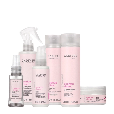 Produto: Kit Cadiveu Professional Quartzo Shine Shampoo Condicionador Balm Máscara Fluído e Óleo (6 produtos)