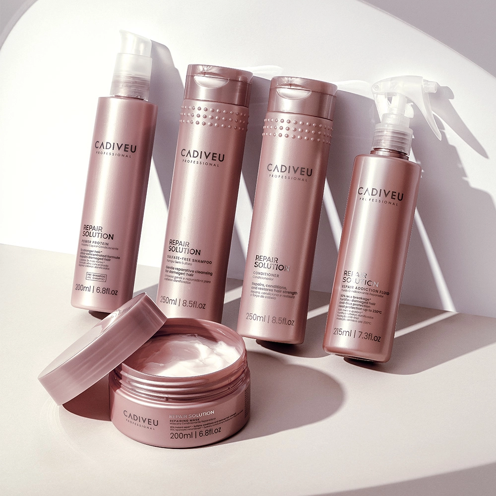 Produto: Kit Cadiveu Repair Solution Máscara Ptroteína e Fluído Reparador Leave-in (3 produtos)