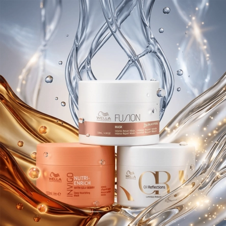 Produto: Kit Cronograma Capilar Wella Professionals Fusion Enrich Oil Reflections 3 Máscaras 150ml