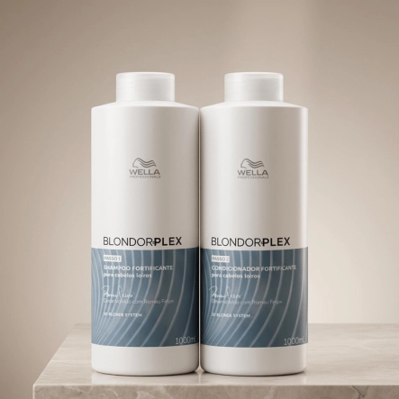 Kit Descolorante BlondorPlex Salon Wella Professionals 2 Produtos Produto Kit Descolorante BlondorPlex Salon Wella Professionals 2 Produtos