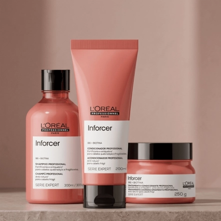 Produto Kit Inforcer Home Care Shampoo Condicionador Máscara L'Oréal Professionnel 3 Produtos