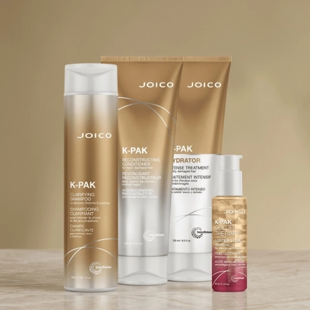 Produto: Kit Joico K-PAK Reconstrutor Hydrator Luster Home Care com Shampoo Condicionador Máscara e Óleo