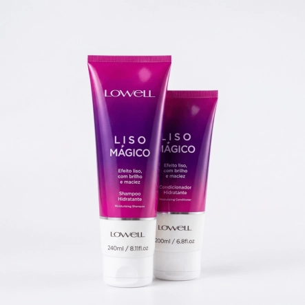 Produto: Kit Liso Mágico Duo Home Care Shampoo 240ml e Condicionador 200ml Lowell Keeping Liss
