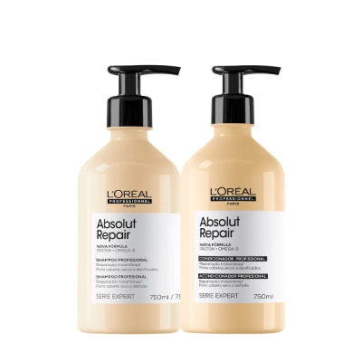 Produto: Kit Shampoo e Condicionador L'Oréal Professionnel Absolut Repair Gold Quinoa Protein 750ml