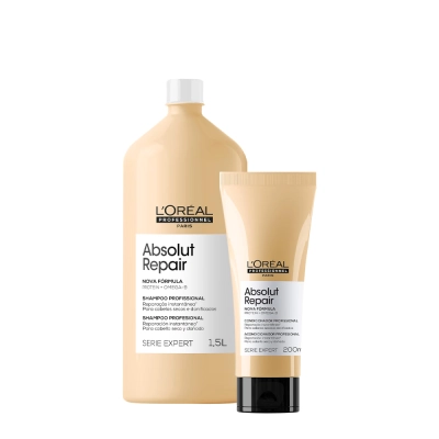 Produto: Kit L'Oréal Professionnel Absolut Repair Gold Quinoa Protein Duo (2 produtos)