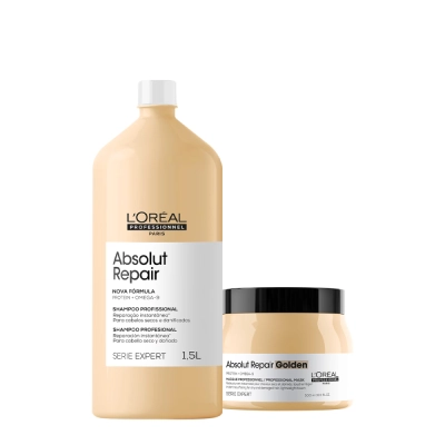 Produto: Kit L'Oréal Professionnel Absolut Repair Golden Shampoo Máscara (2 produtos)